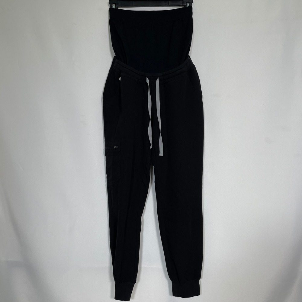 FIGS Technical Collection Maternity Black Scrub Joggers Pants Women's XS P